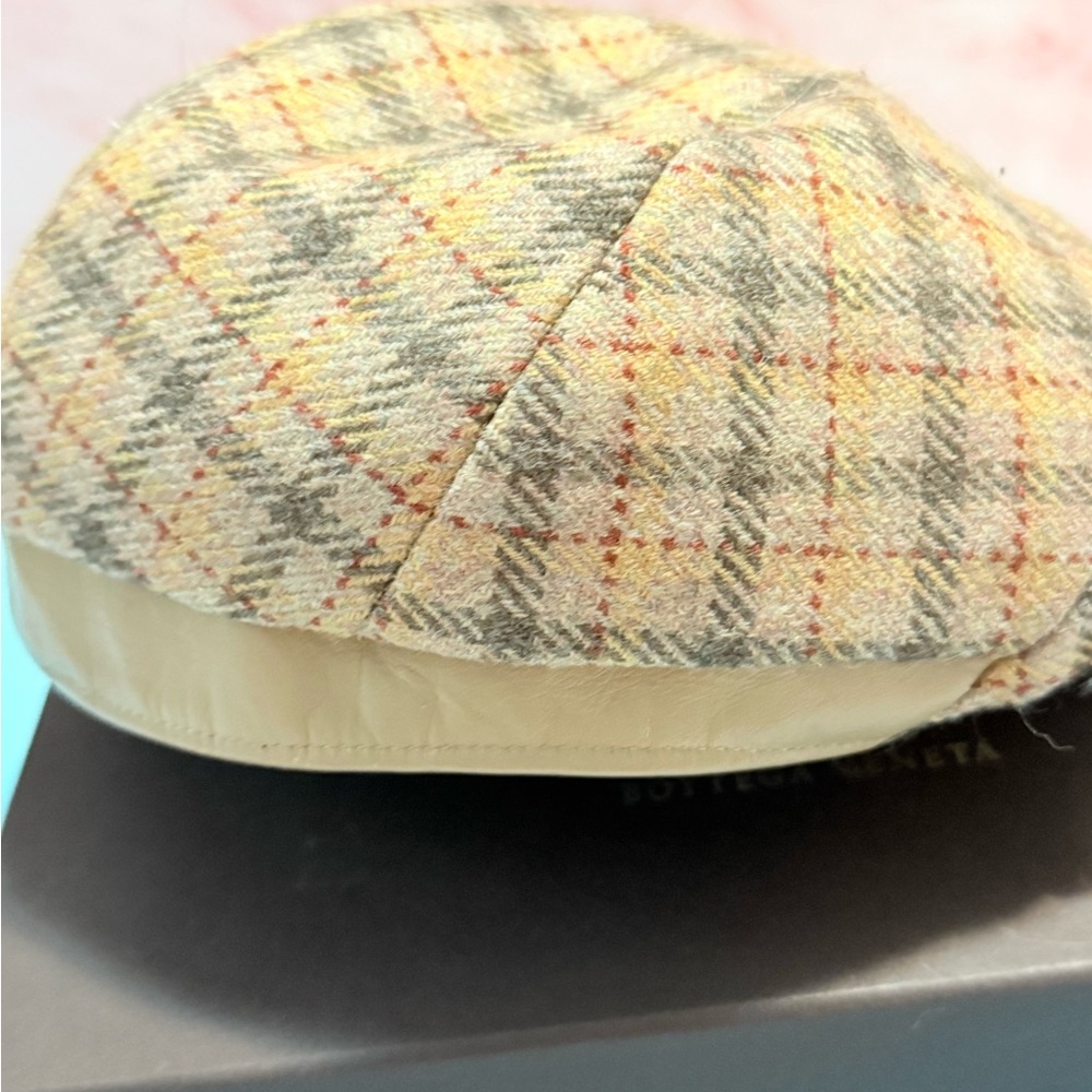 Rare CA4LA Japan Brand wool Blend Baretta Plaid Flat Cap for Men - Picture 7 of 7